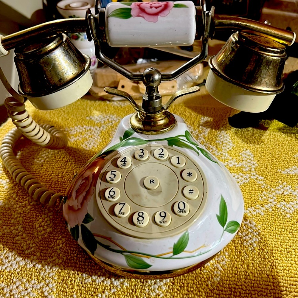 Replica of old telephone